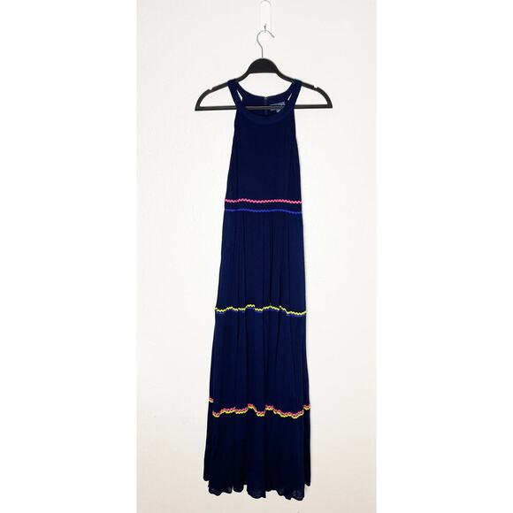 ModCloth Women's Yes to Festive Maxi Summer Dress Gauzy Tiered Ricrac Detail NWT - Picture 2 of 10